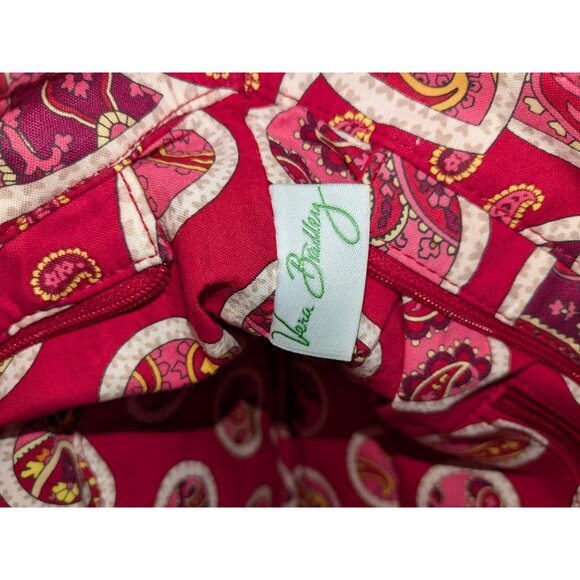 Vera Bradley Rosie Posies Sweetheart Shoulder Bag Red Pink - Picture 4 of 16